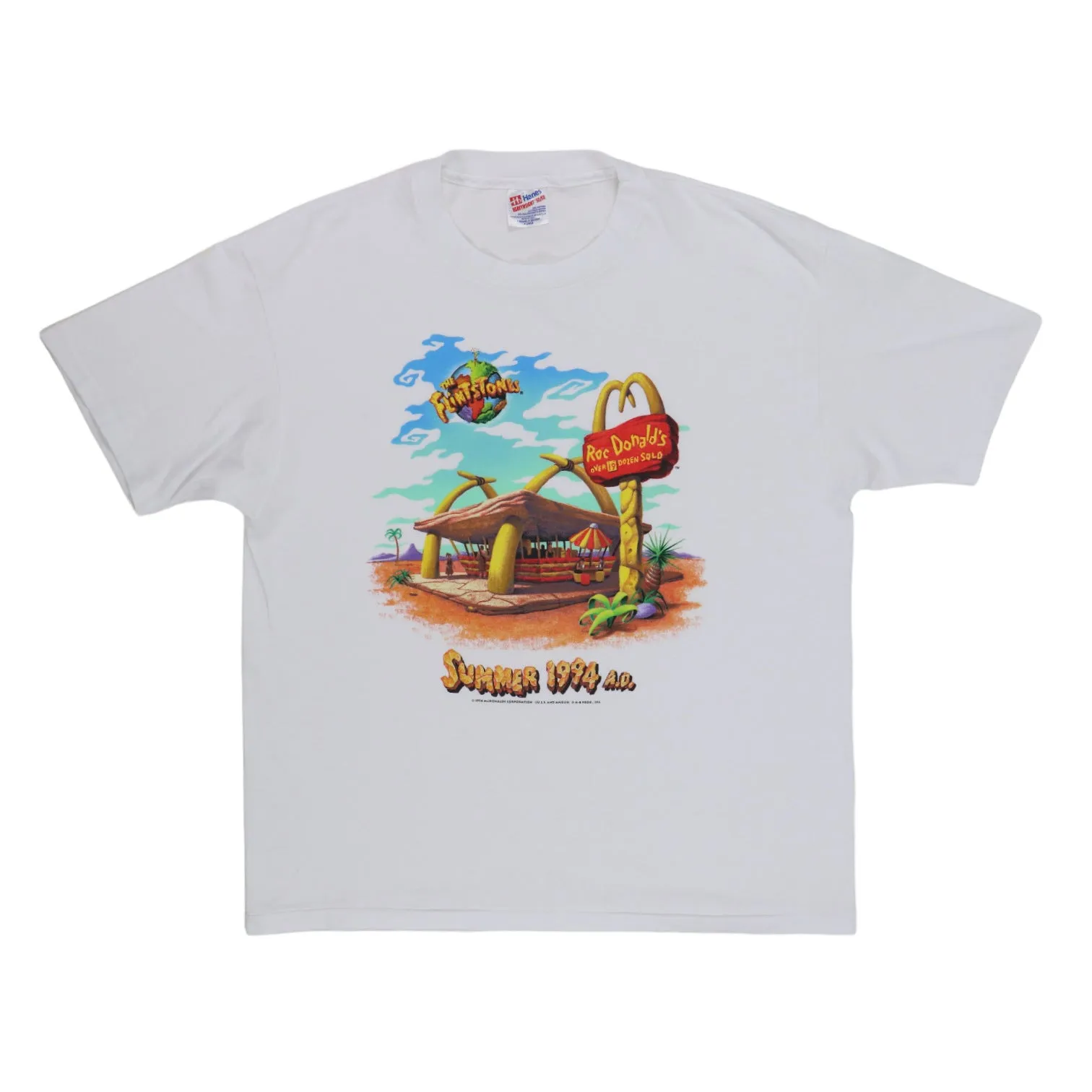 1994 Flintstones McDonald's Shirt