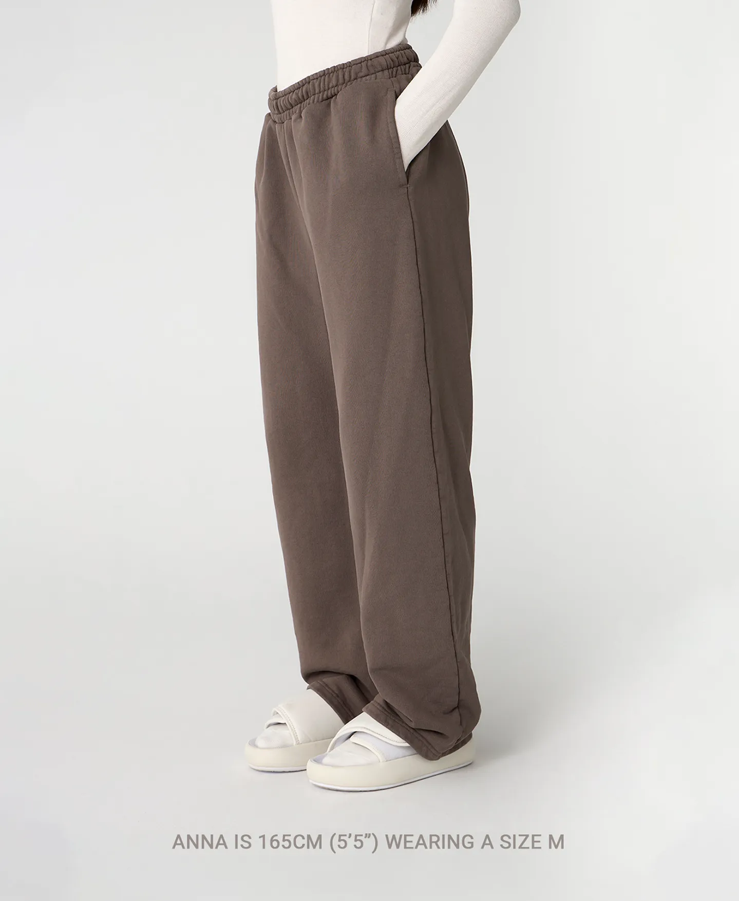 600 GSM 'Vintage Gray' Straight-leg Pants