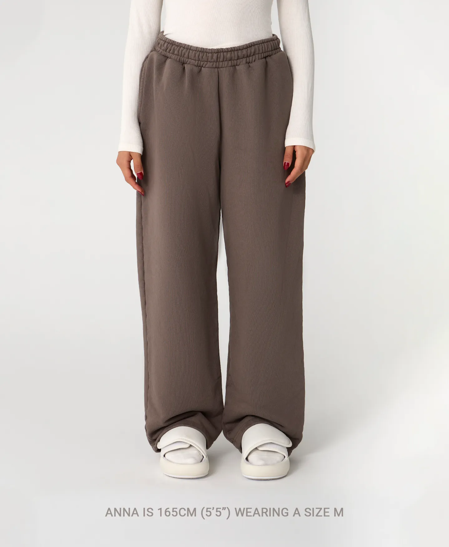 600 GSM 'Vintage Gray' Straight-leg Pants