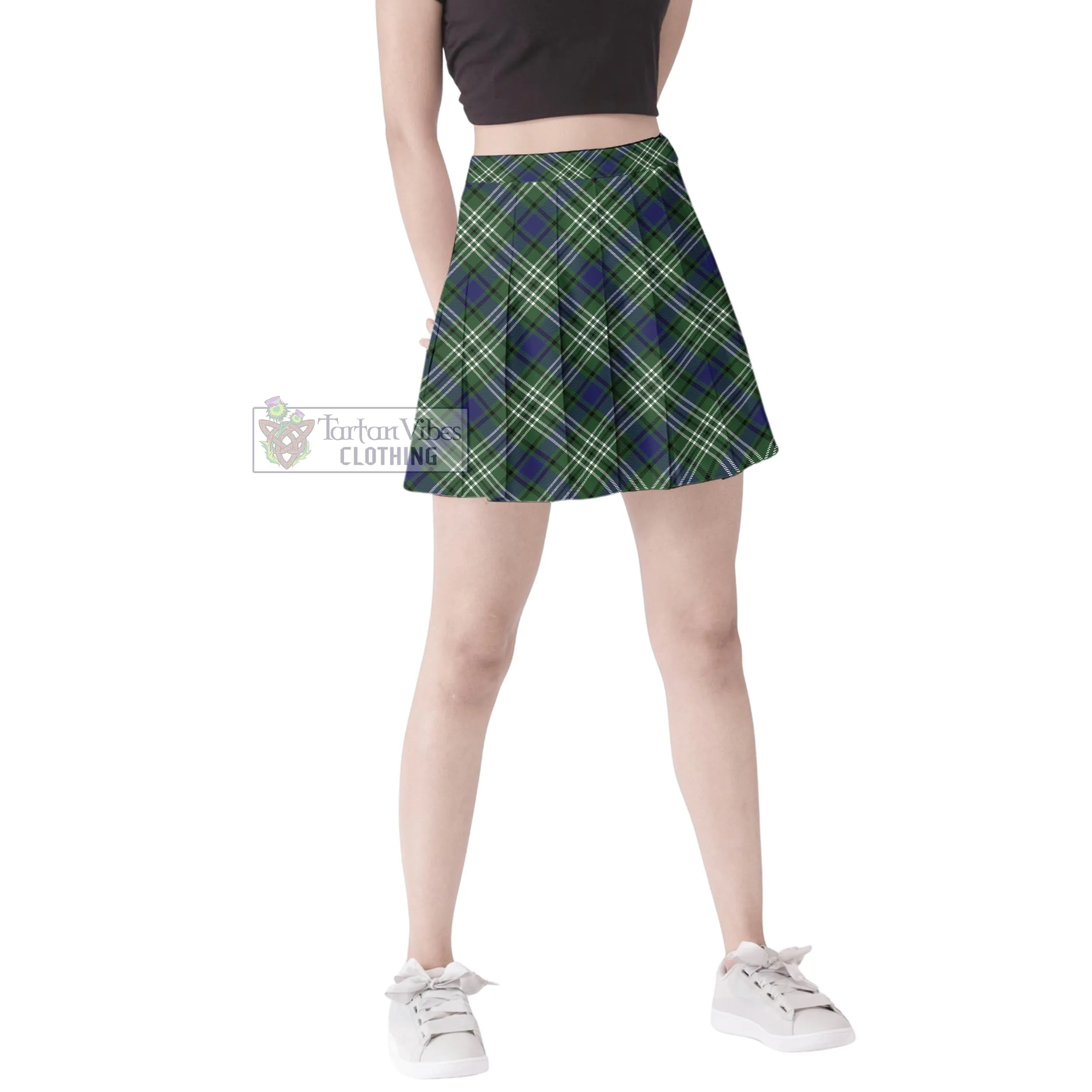 Blyth Tartan Women's Plated Mini Skirt