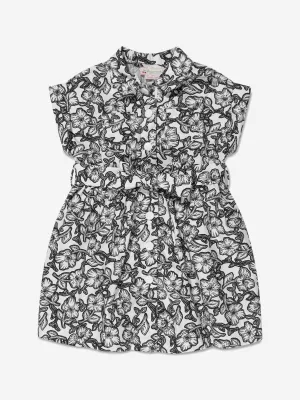 Bonpoint Girls Floral Gisele Dress in Black