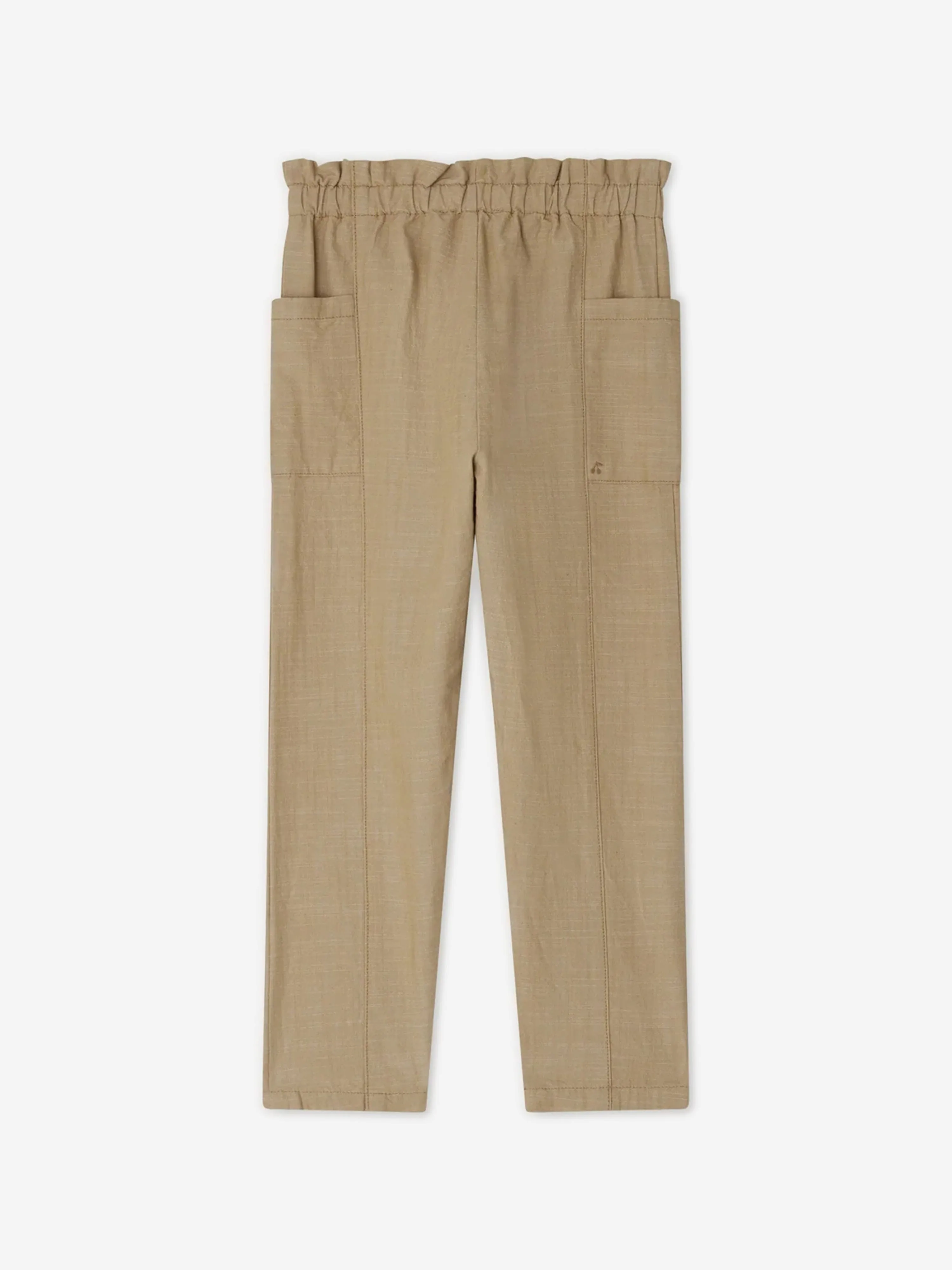 Bonpoint Girls Tiche Trousers in Beige