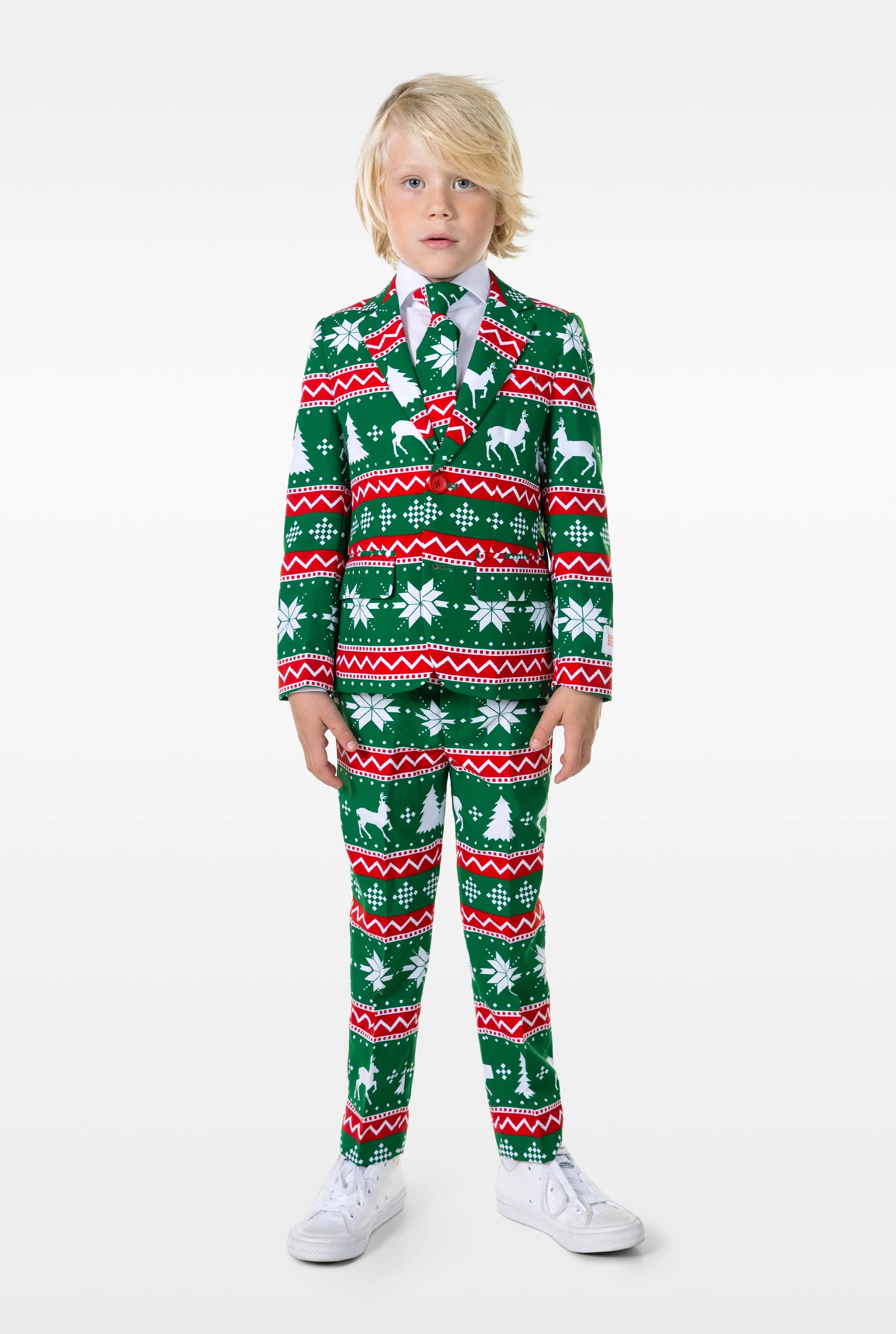 BOYS Festive Green Tux or Suit