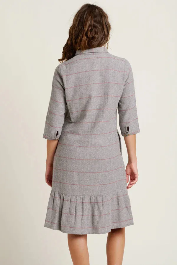 Brakeburn 20 Grey Westbourne Shirt Dress