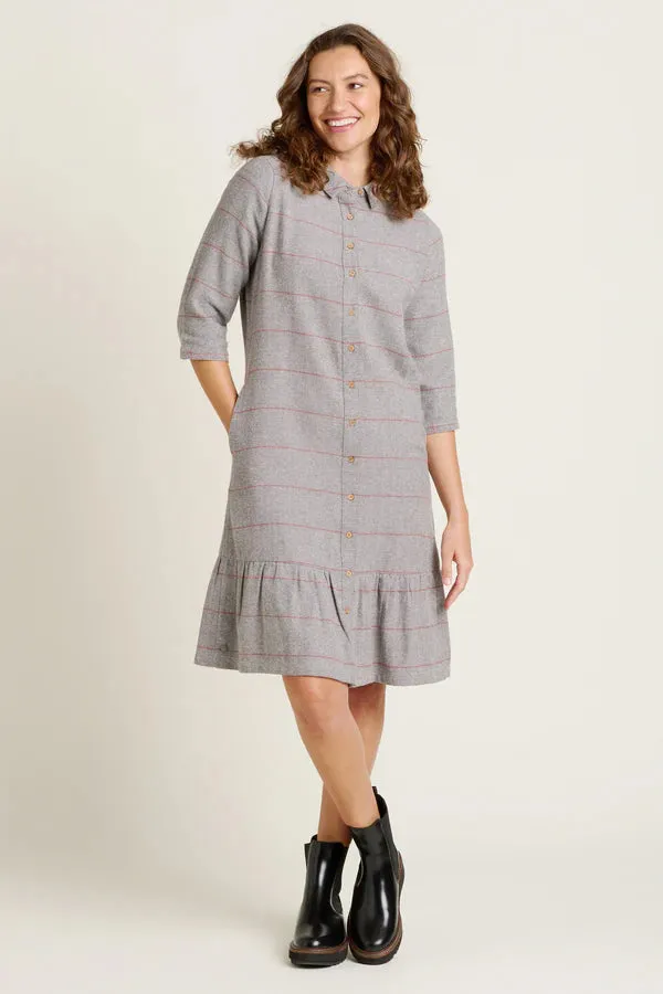 Brakeburn 20 Grey Westbourne Shirt Dress