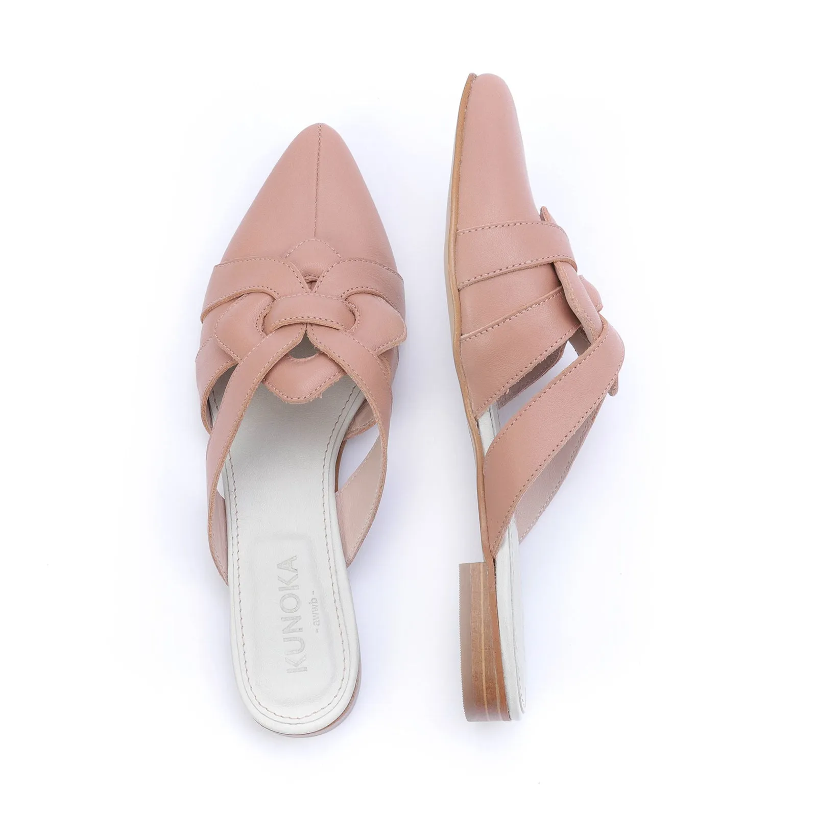 CELESTE slip-on mule - nude