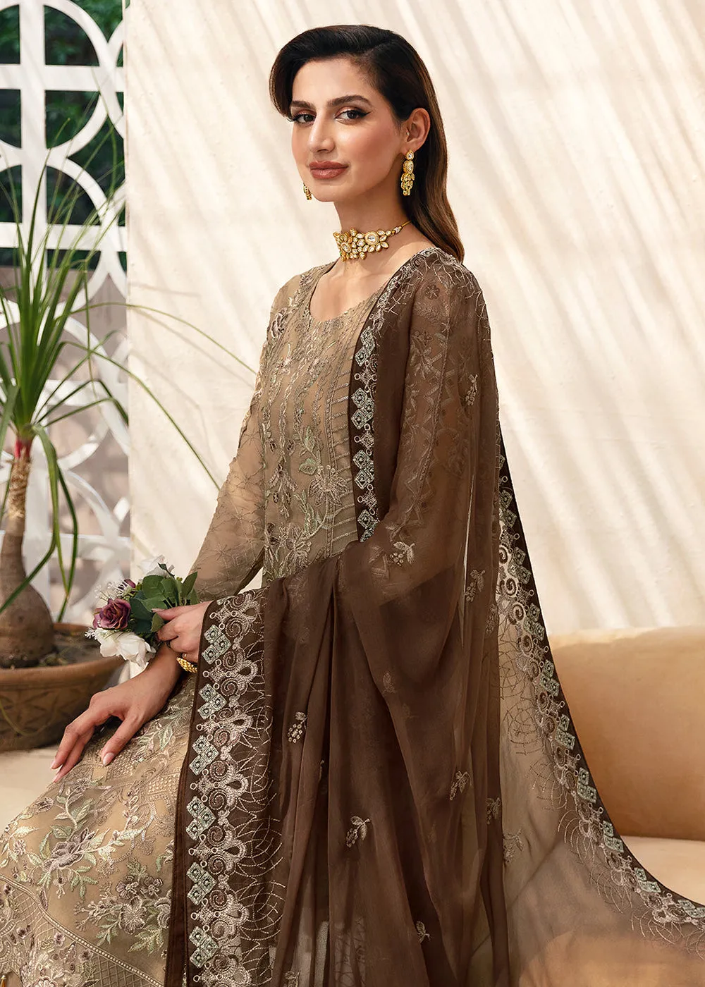 Chevron Luxury Chiffon Collection 24 by Ramsha | A-904