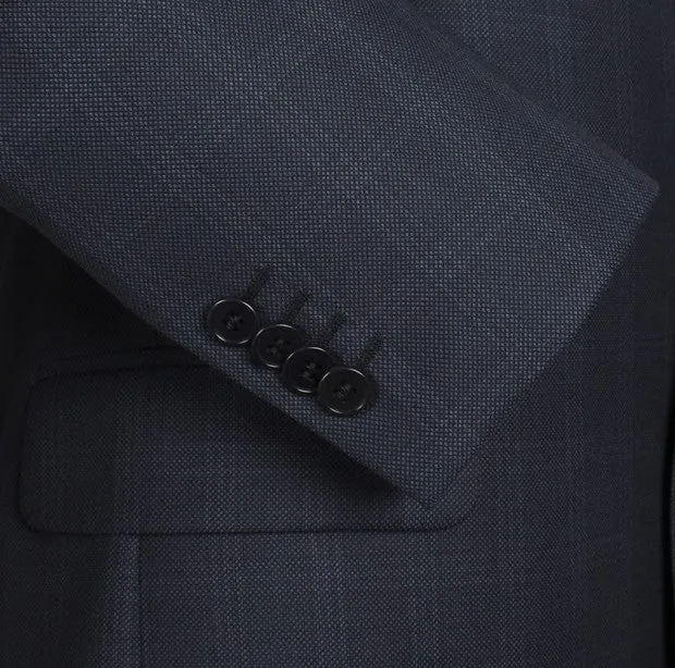 Cooper Navy Birdseye Check Suit