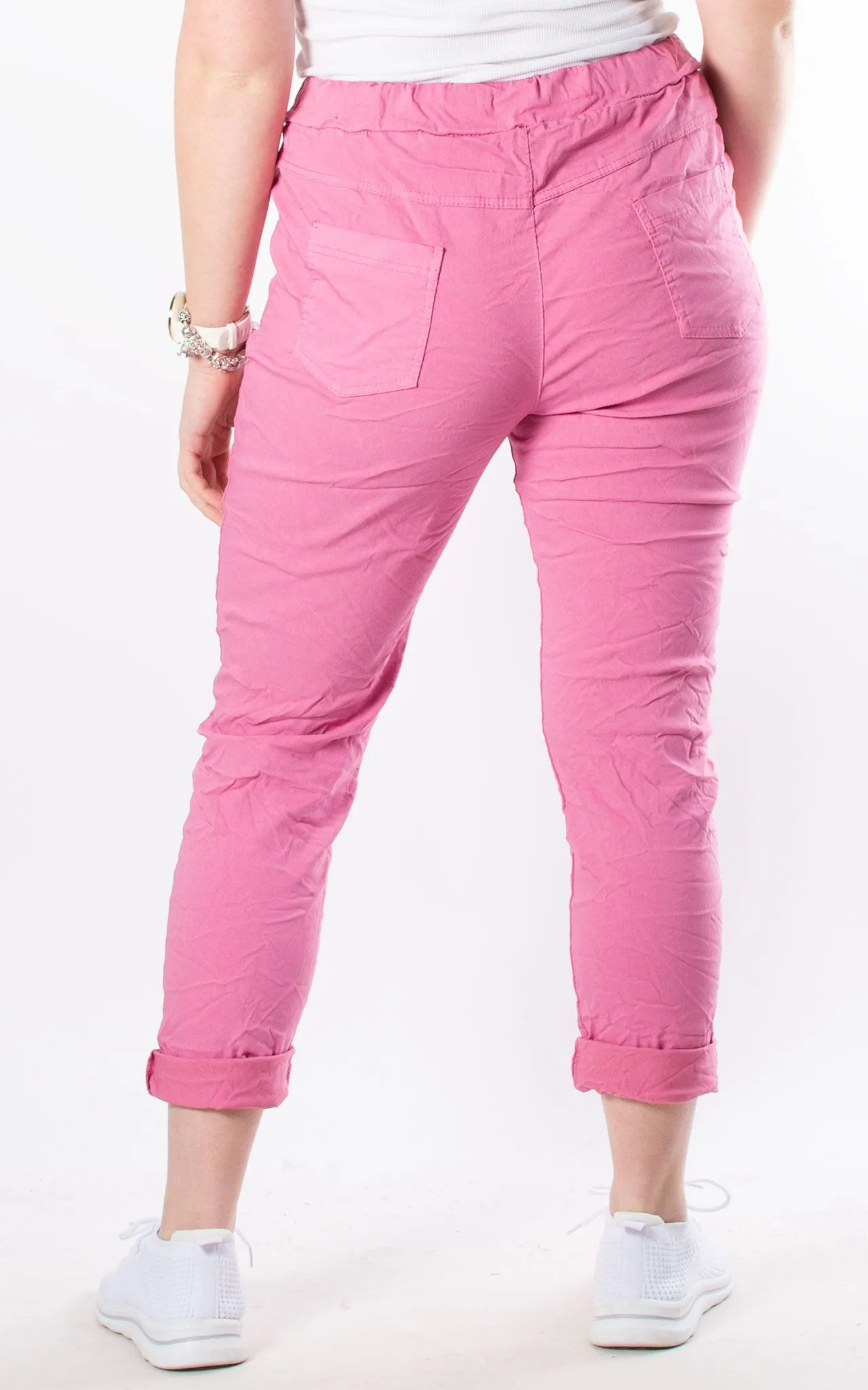 Crinkle Magic Joggers | Pink