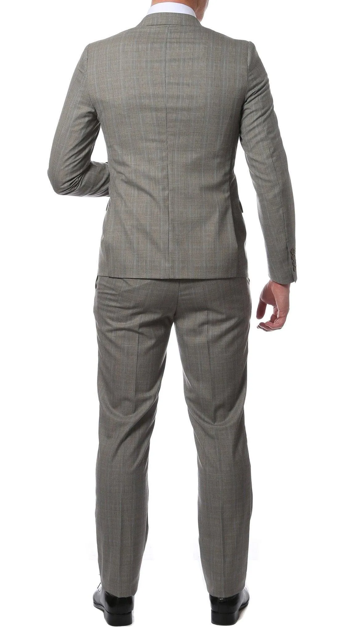 Etro Grey Glen Plaid Slim Fit 2 Piece Suit