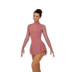 F22009P Competition Figure Skating Classic High Neck Dress PLAIN