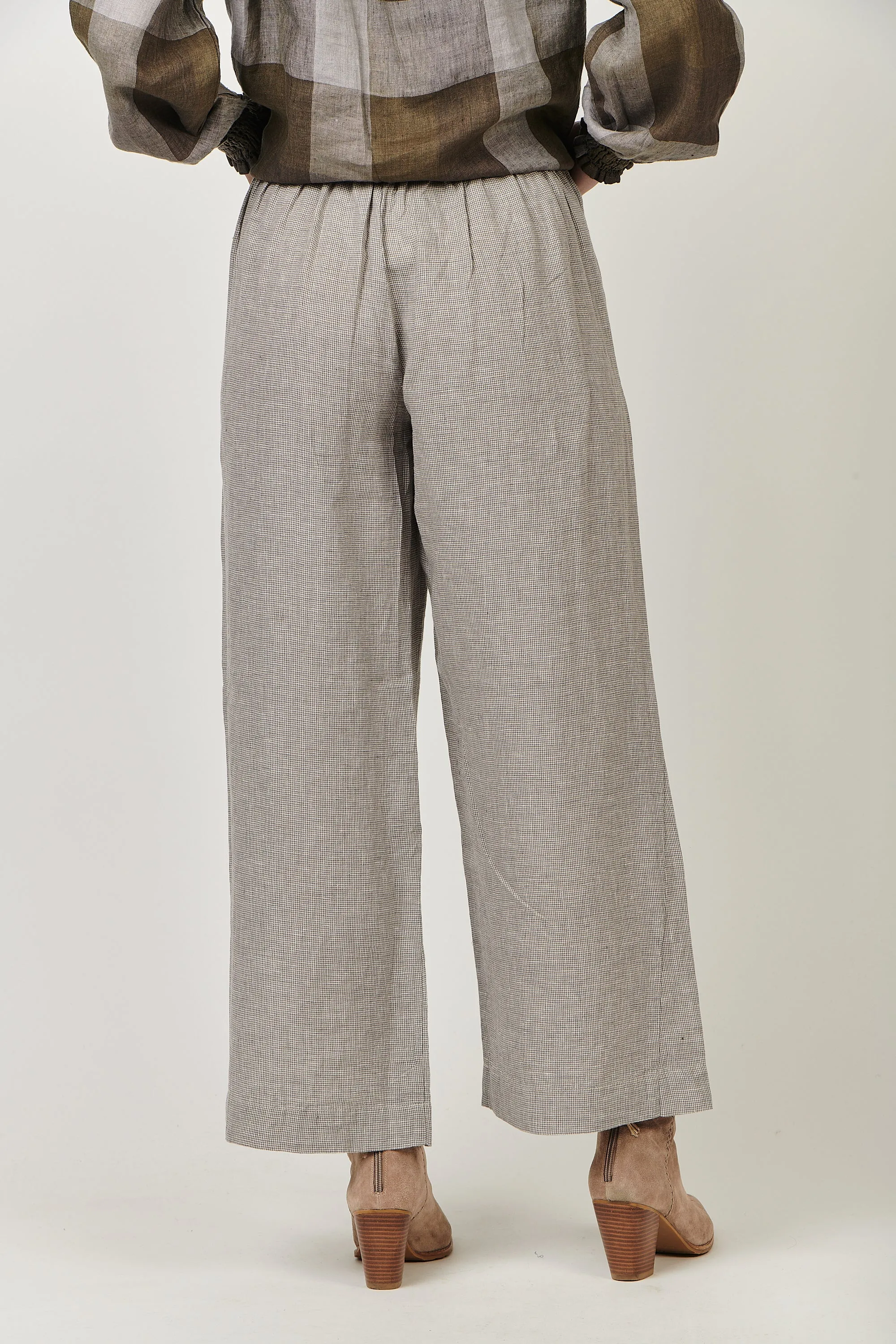 GA398 Straight Leg Pant in Breen Houndstooth