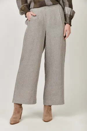 GA398 Straight Leg Pant in Breen Houndstooth