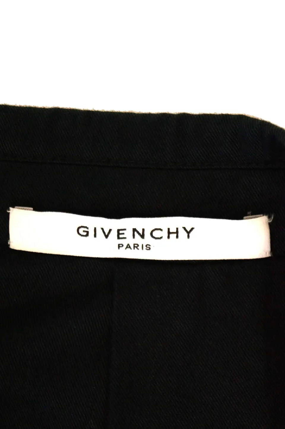 Givenchy Black Floral Lace Back Panel Blazer