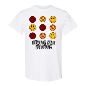 Grange Hall Bulldog Happy Face Shirt