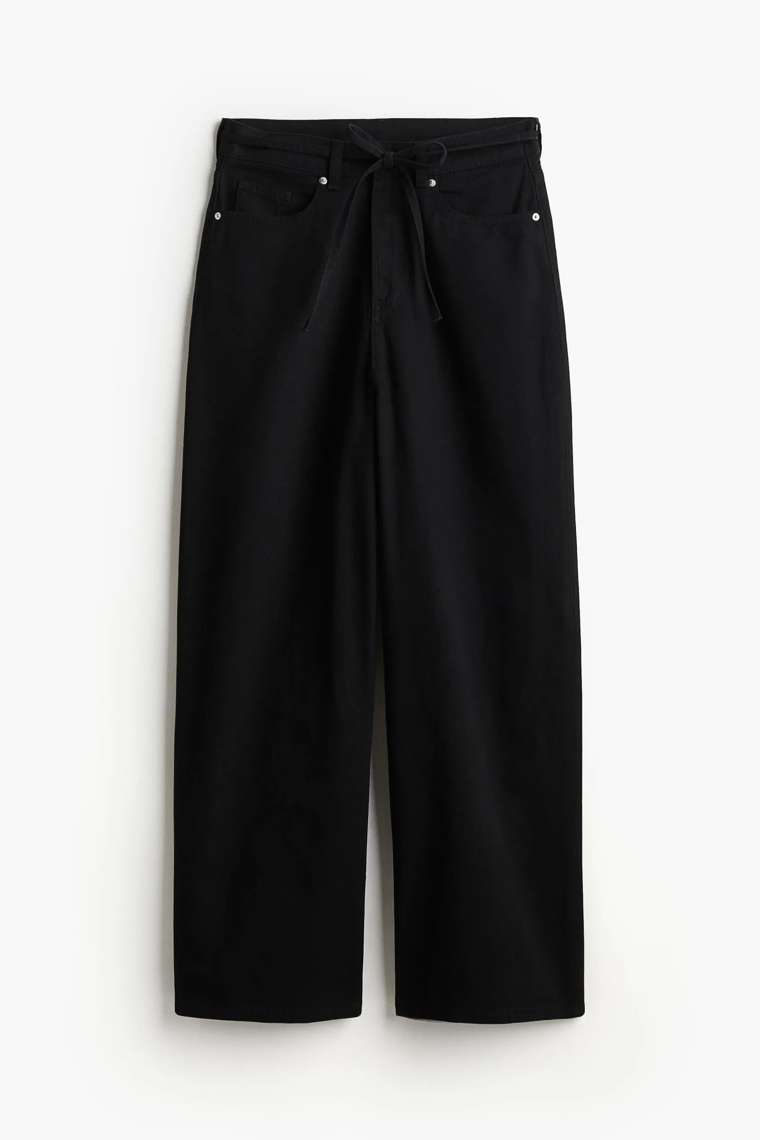 H&M Baggy Twill trousers, black