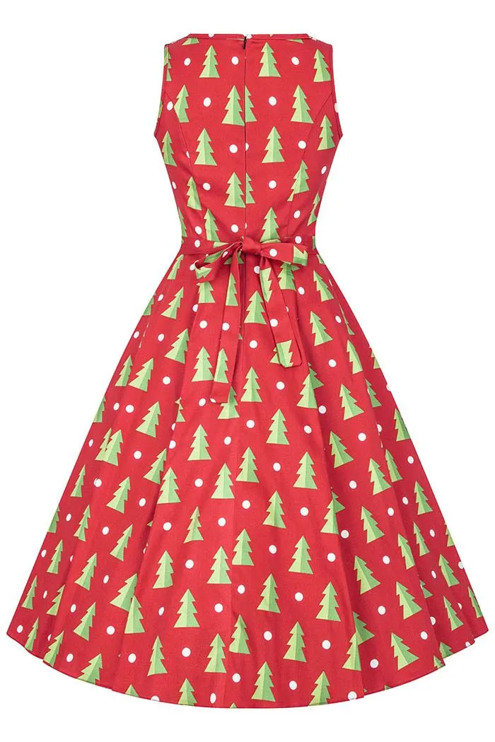 Hepburn Dress - Little Trees (08)