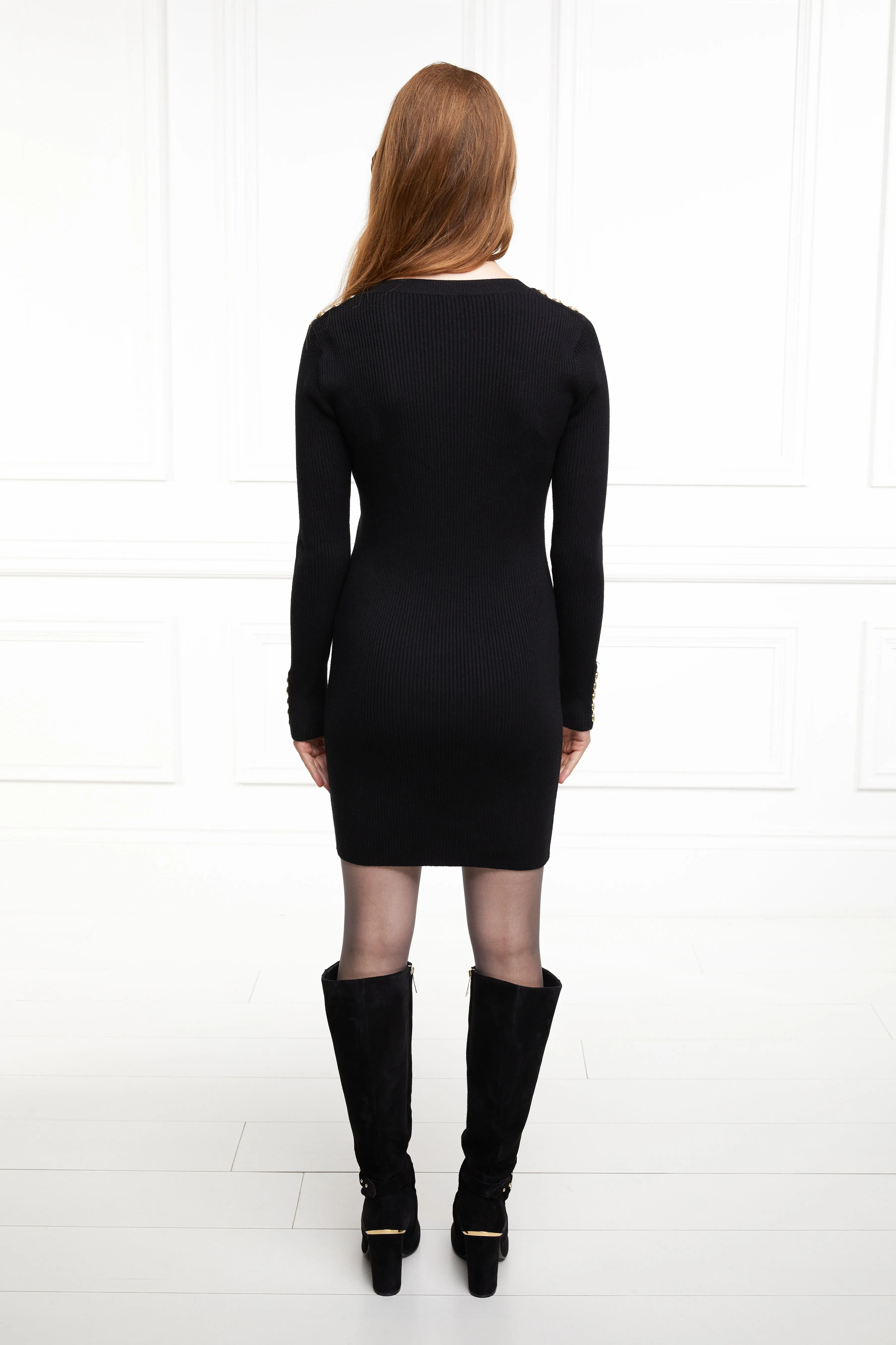 Hepburn Mini Dress (Black)