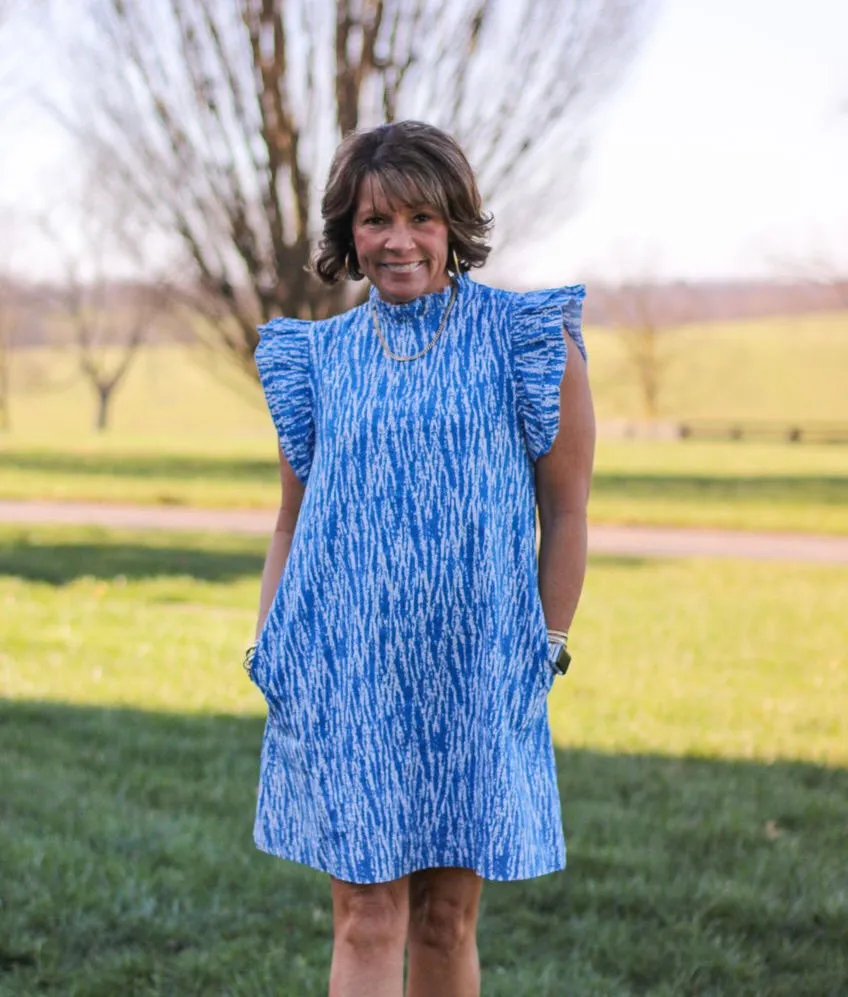 Holly Zebra Print Shift Dress