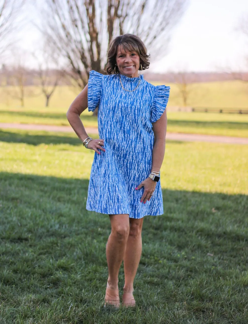 Holly Zebra Print Shift Dress