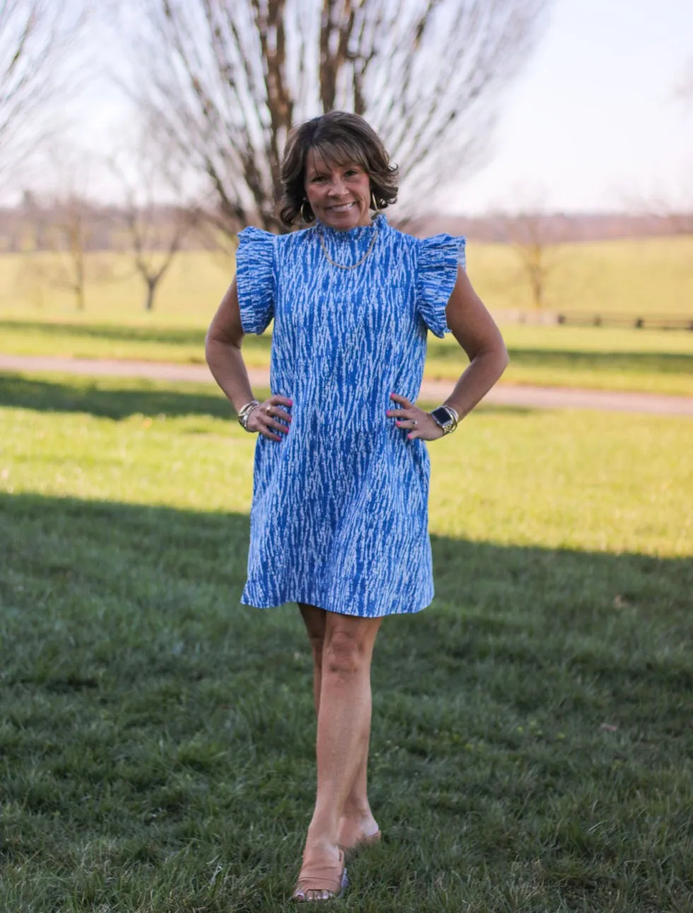 Holly Zebra Print Shift Dress