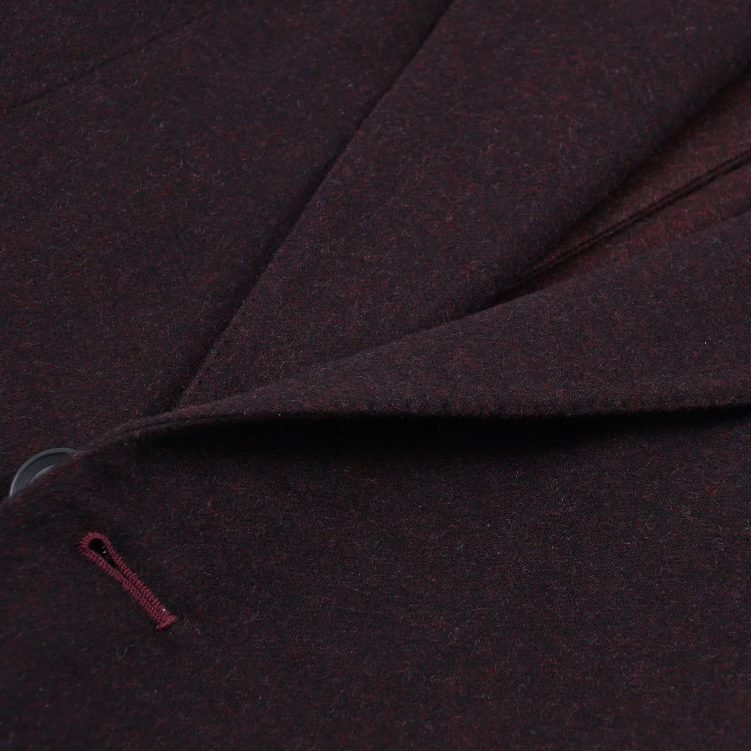 Isaia 'Portofino' Burgundy Cashmere Overcoat