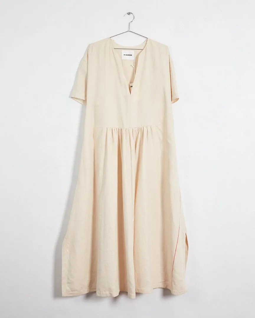 Jil Sander linen maxi dress, beige, 16