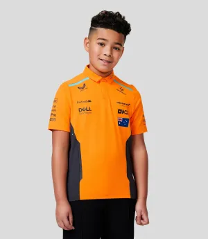 Junior McLaren Official Teamwear Polo Shirt Oscar Piastri Formula 1