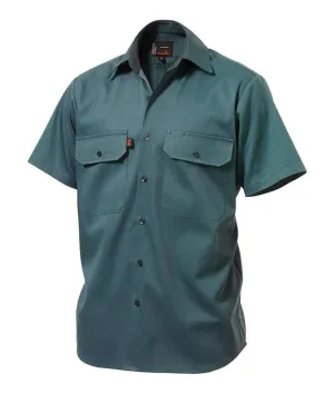 KingGee Open Front Short Sleeve Drill Work Shirt K04030