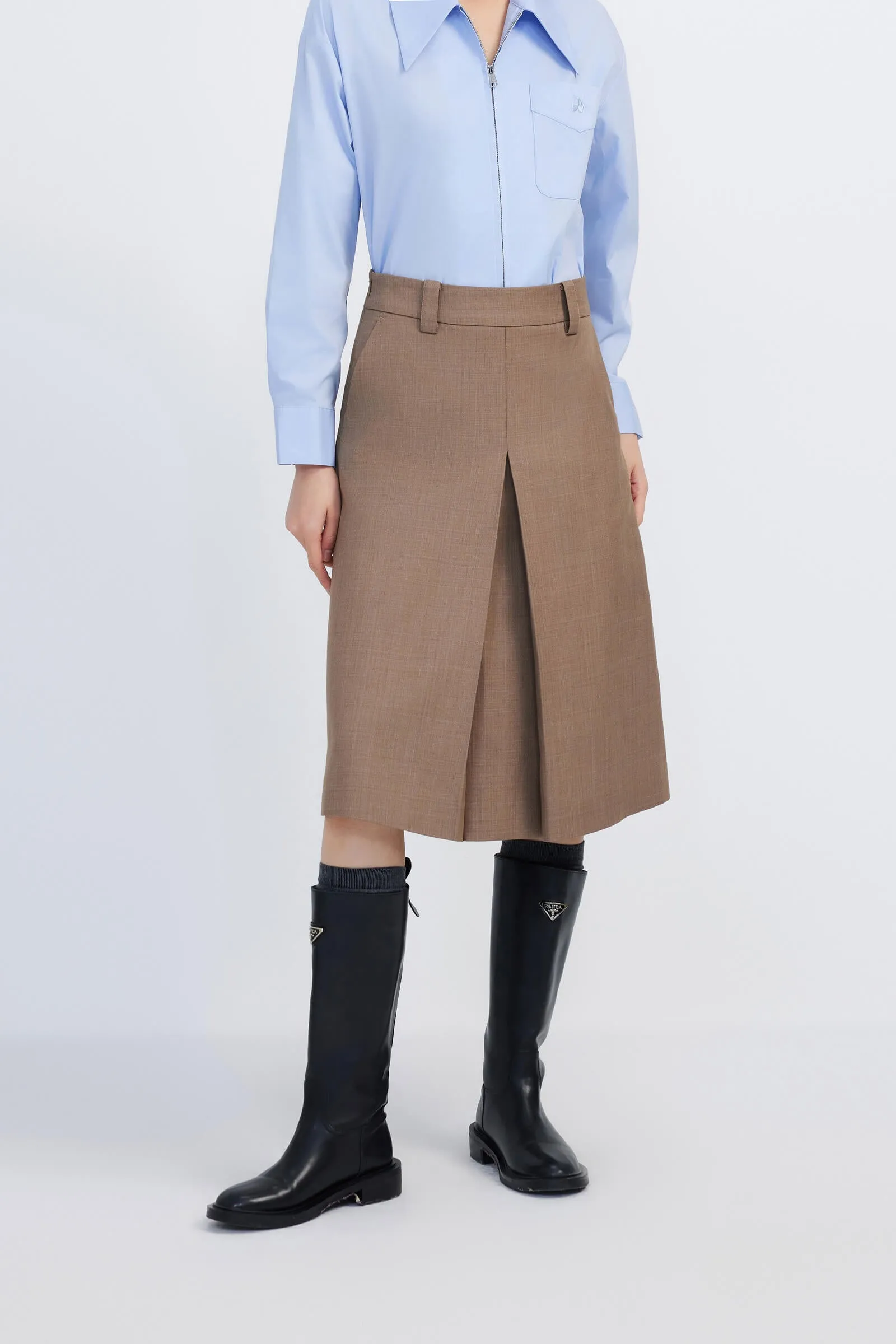 LILY Hepburn Style High-Waisted Skirt