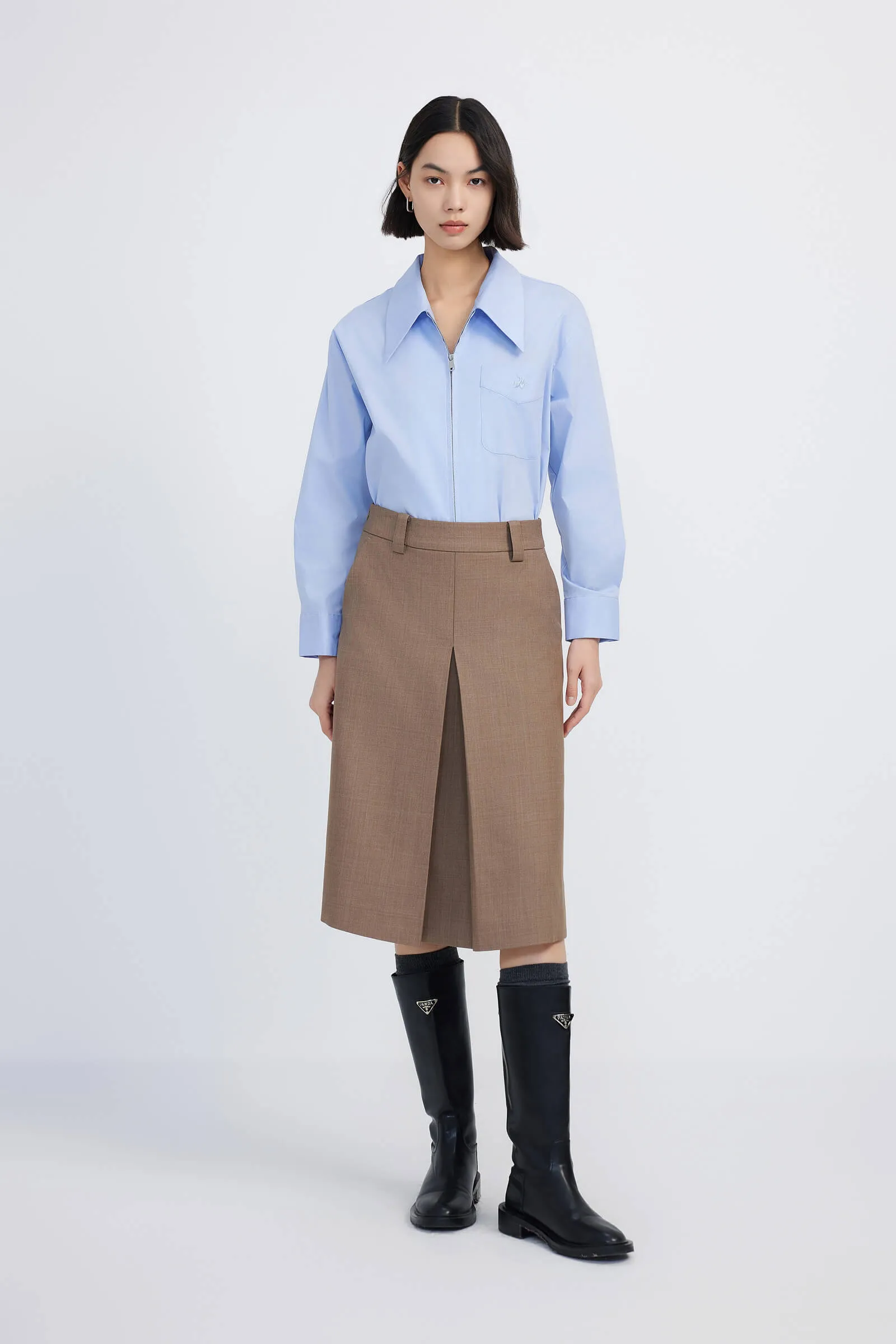 LILY Hepburn Style High-Waisted Skirt