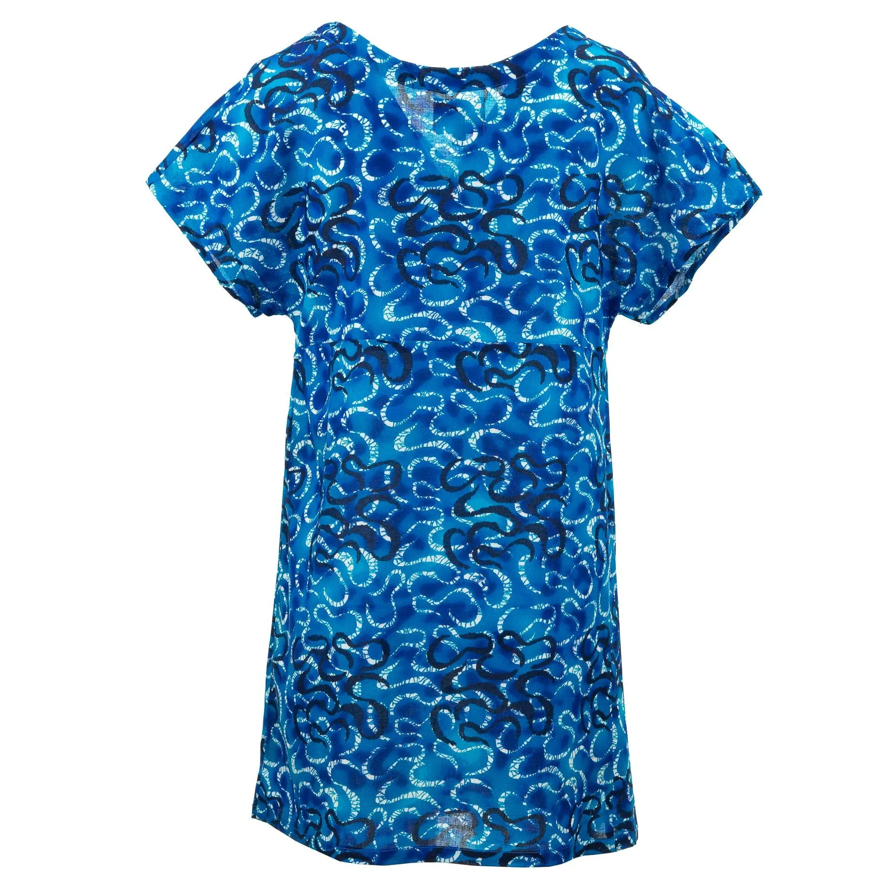 Lolo Short Shift Dress - Serpentine Blue