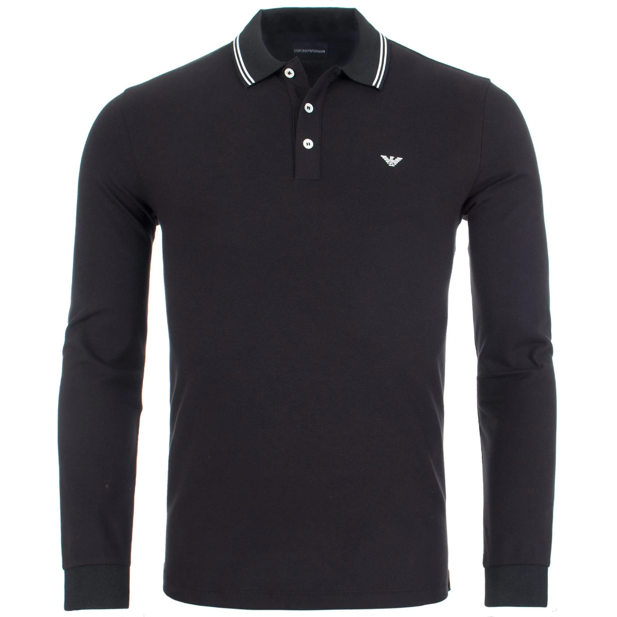 Long Sleeve Tipped Polo Shirt