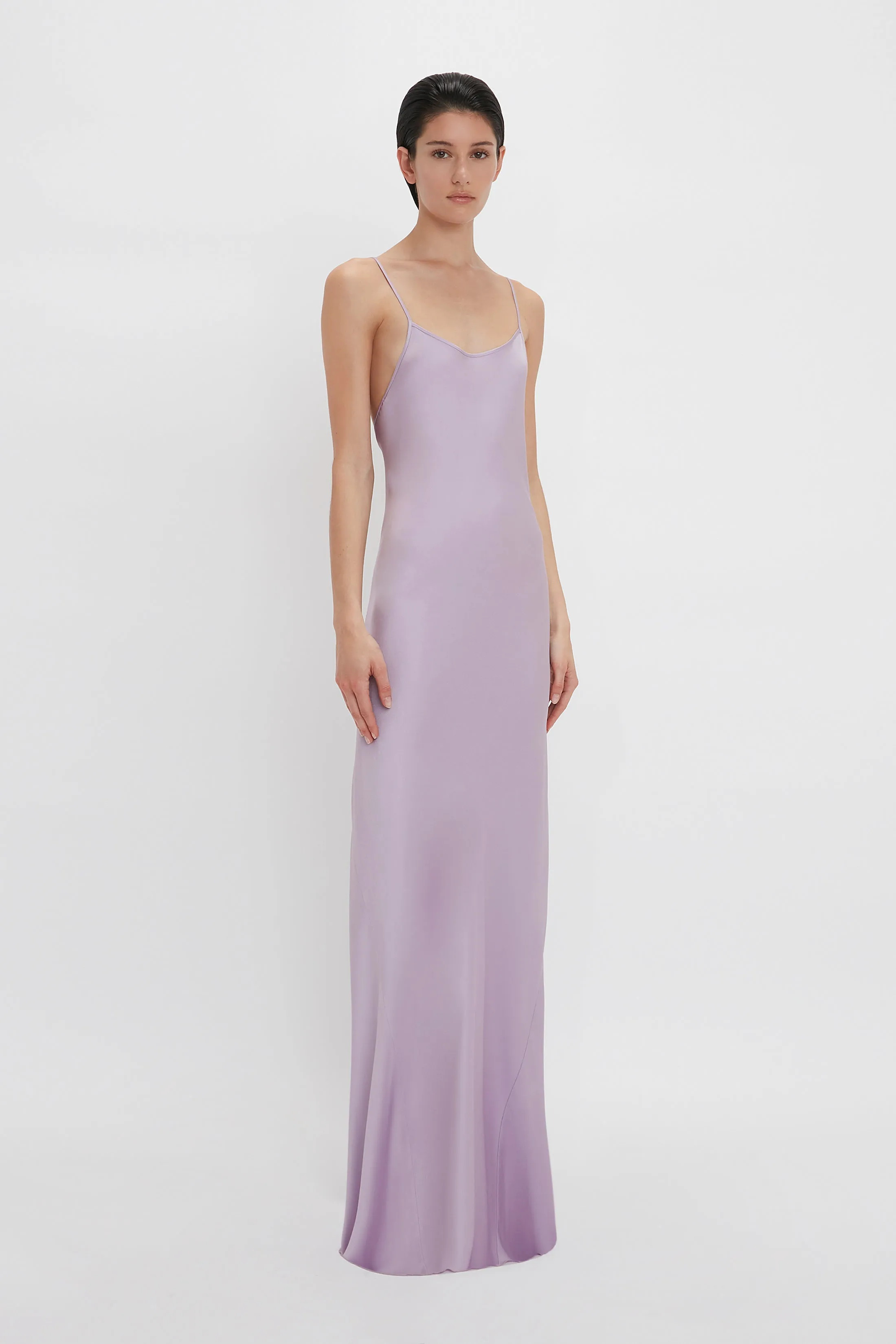 Low Back Cami Floor-Length Dress In Petunia