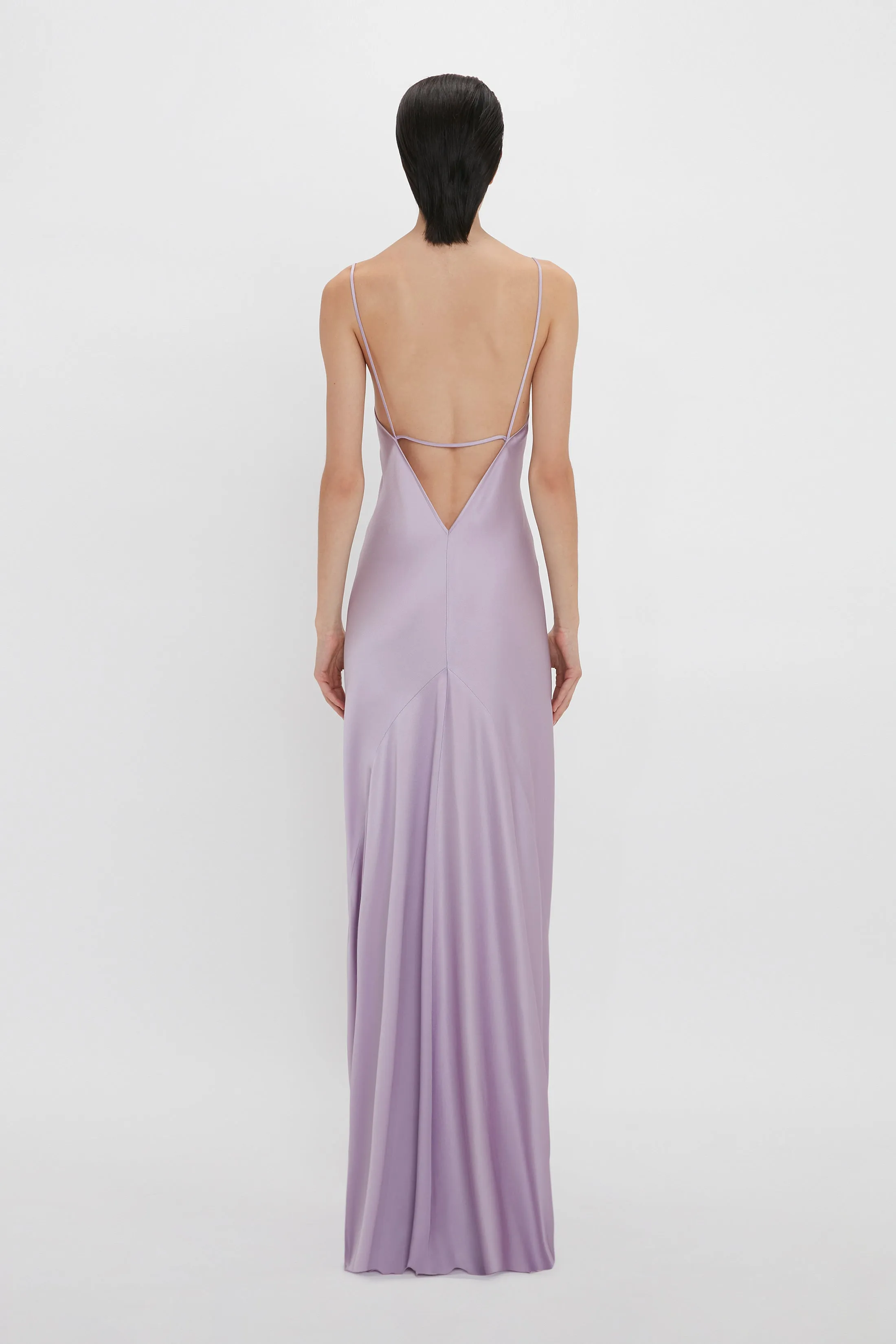 Low Back Cami Floor-Length Dress In Petunia