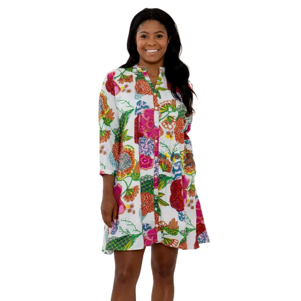 Lyla Dress - Multicolor Shift Dress