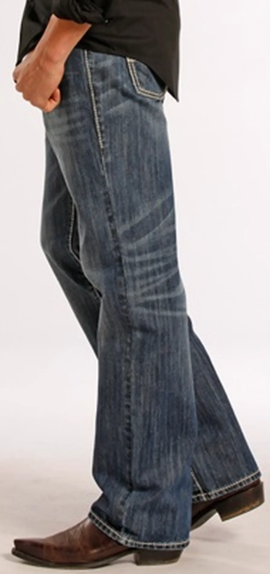 M0S8553 - Rock&Roll Denim Men's Relaxed Fit Straight Bootcut Jean