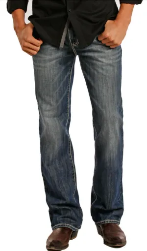 M0S8553 - Rock&Roll Denim Men's Relaxed Fit Straight Bootcut Jean