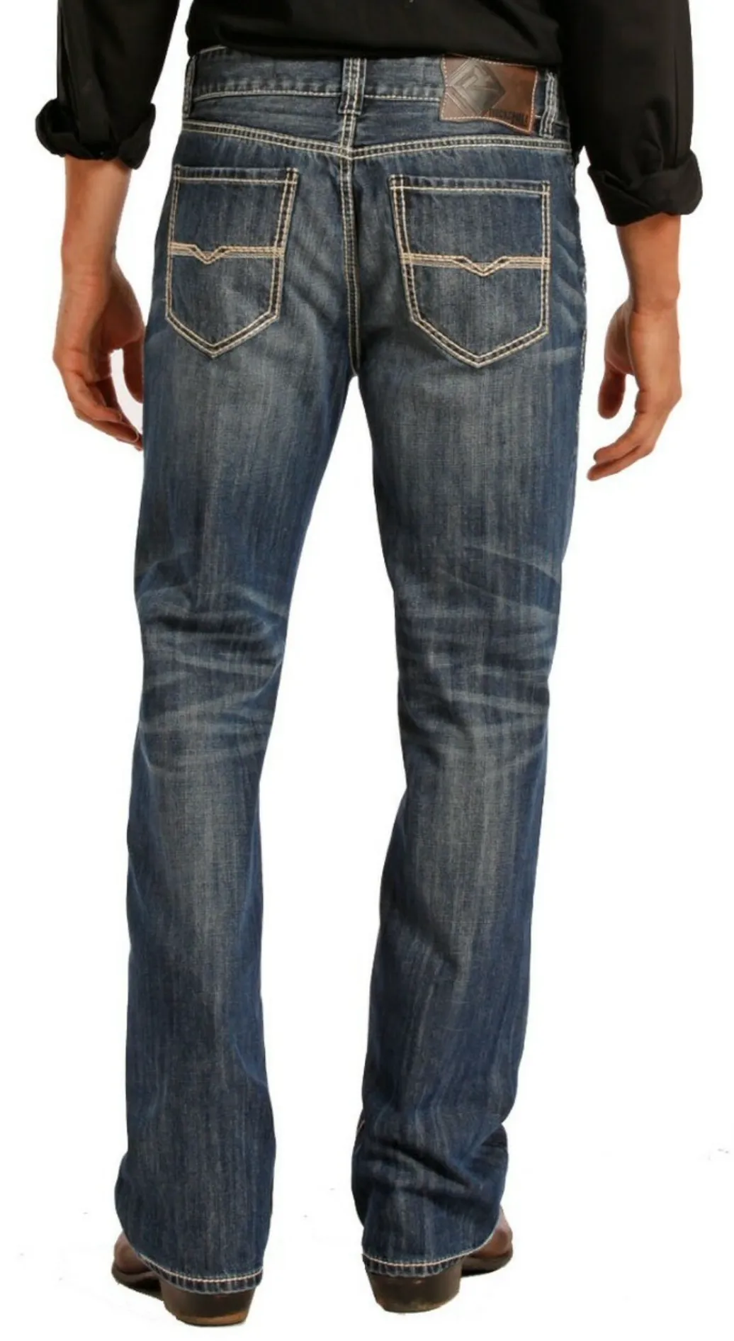 M0S8553 - Rock&Roll Denim Men's Relaxed Fit Straight Bootcut Jean