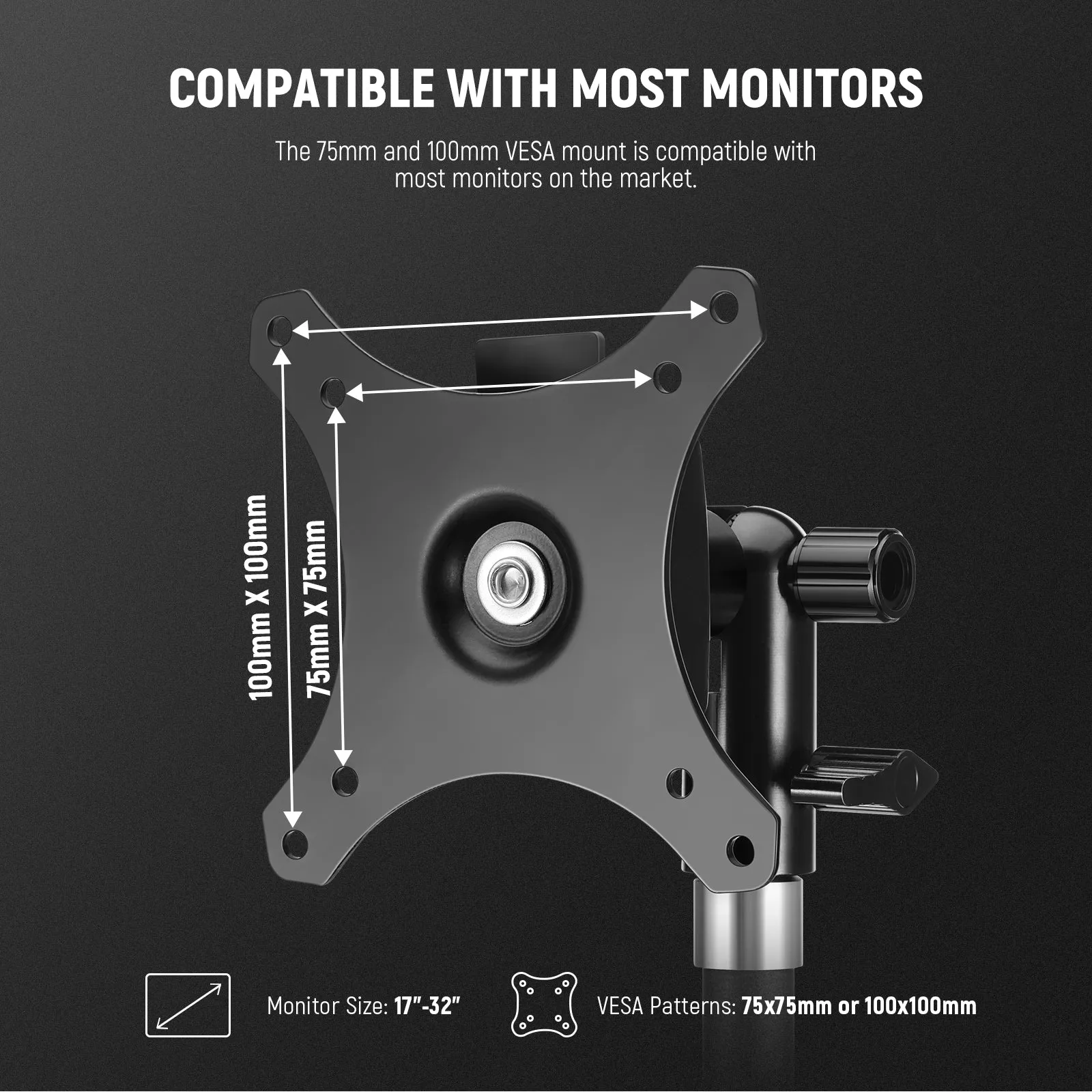 NEEWER MA010 Monitor Mount Adapter with Quick Release VESA Mount