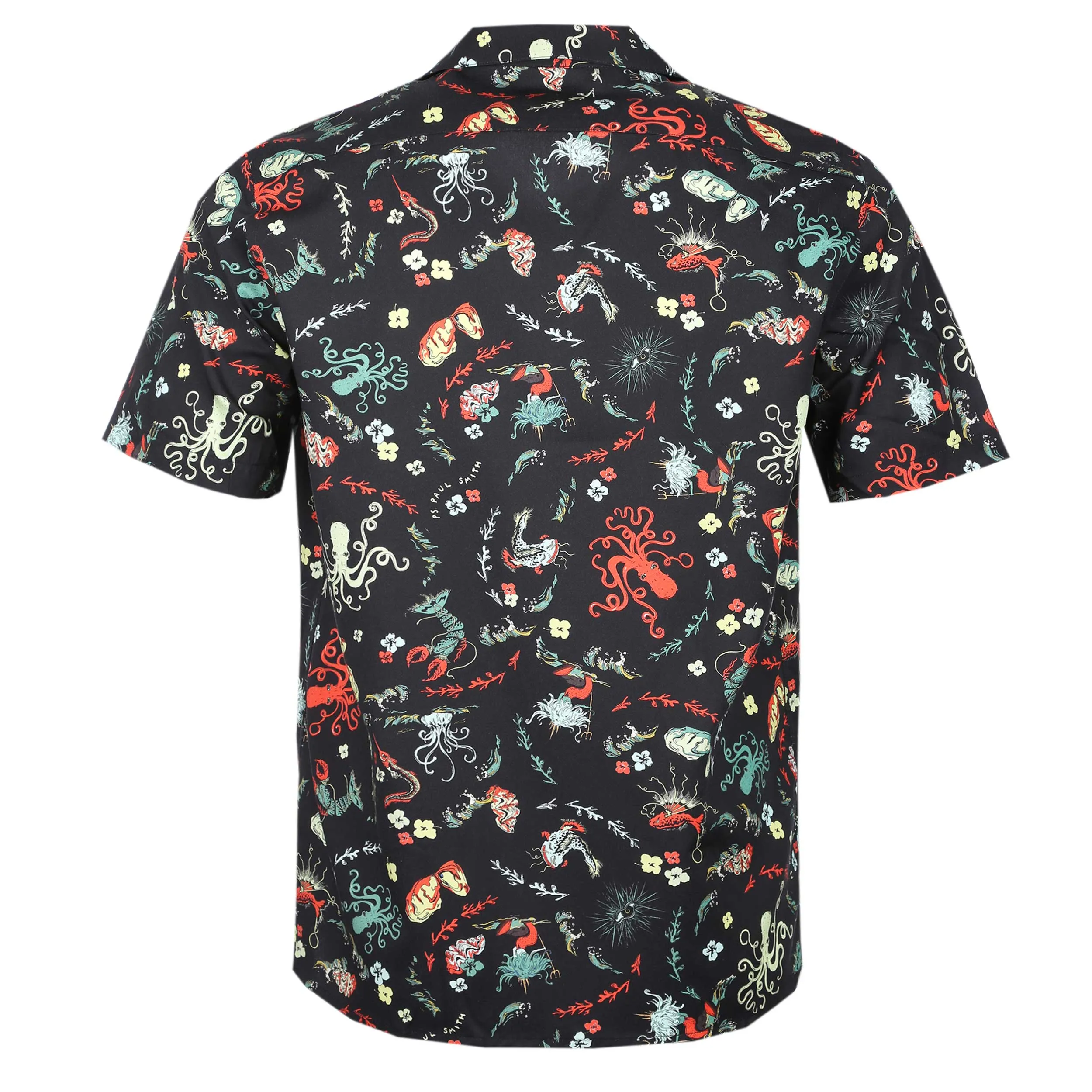 Paul Smith Octopus Casual Fit SS Shirt in Black