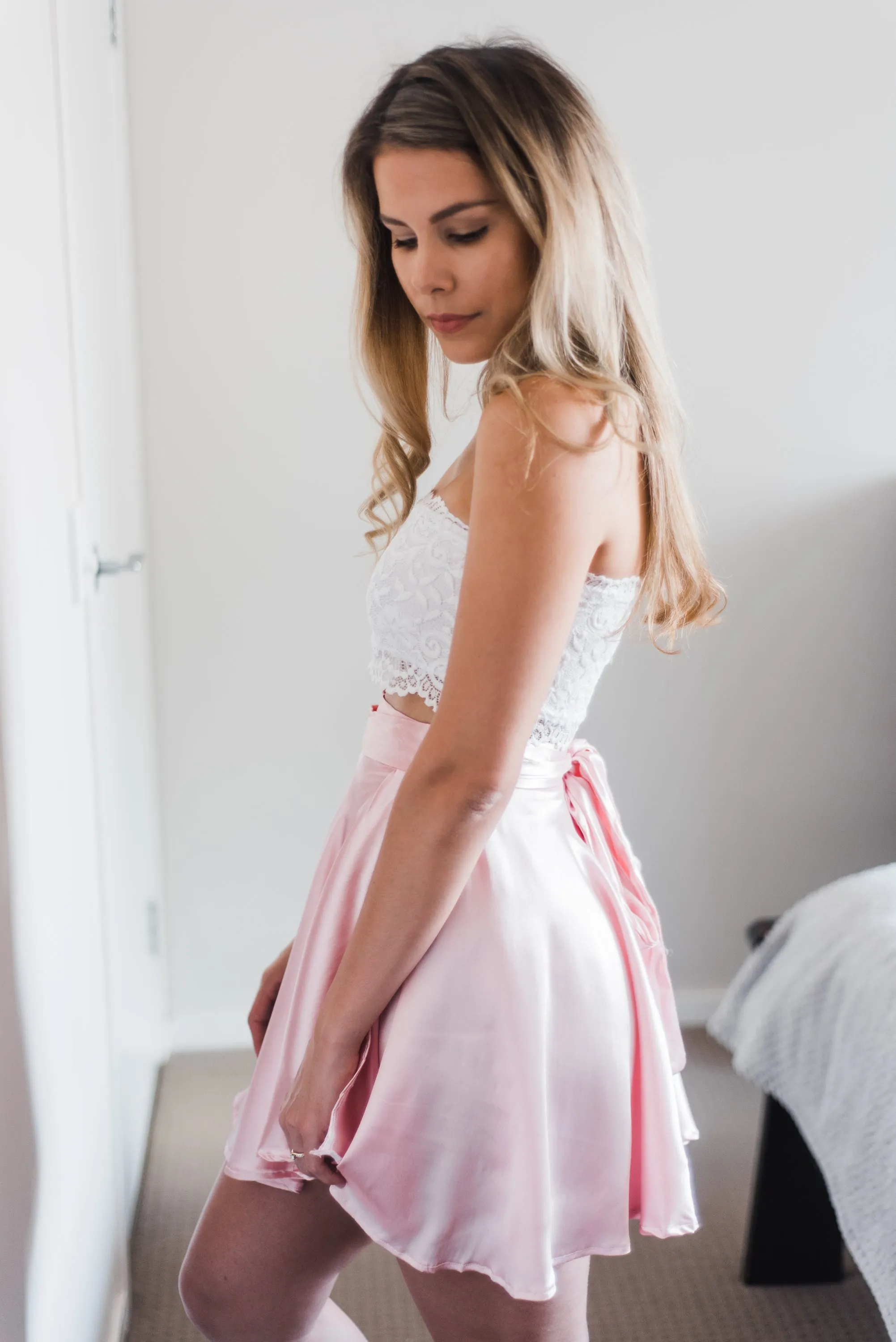 Peony Pink Wrap Skirt