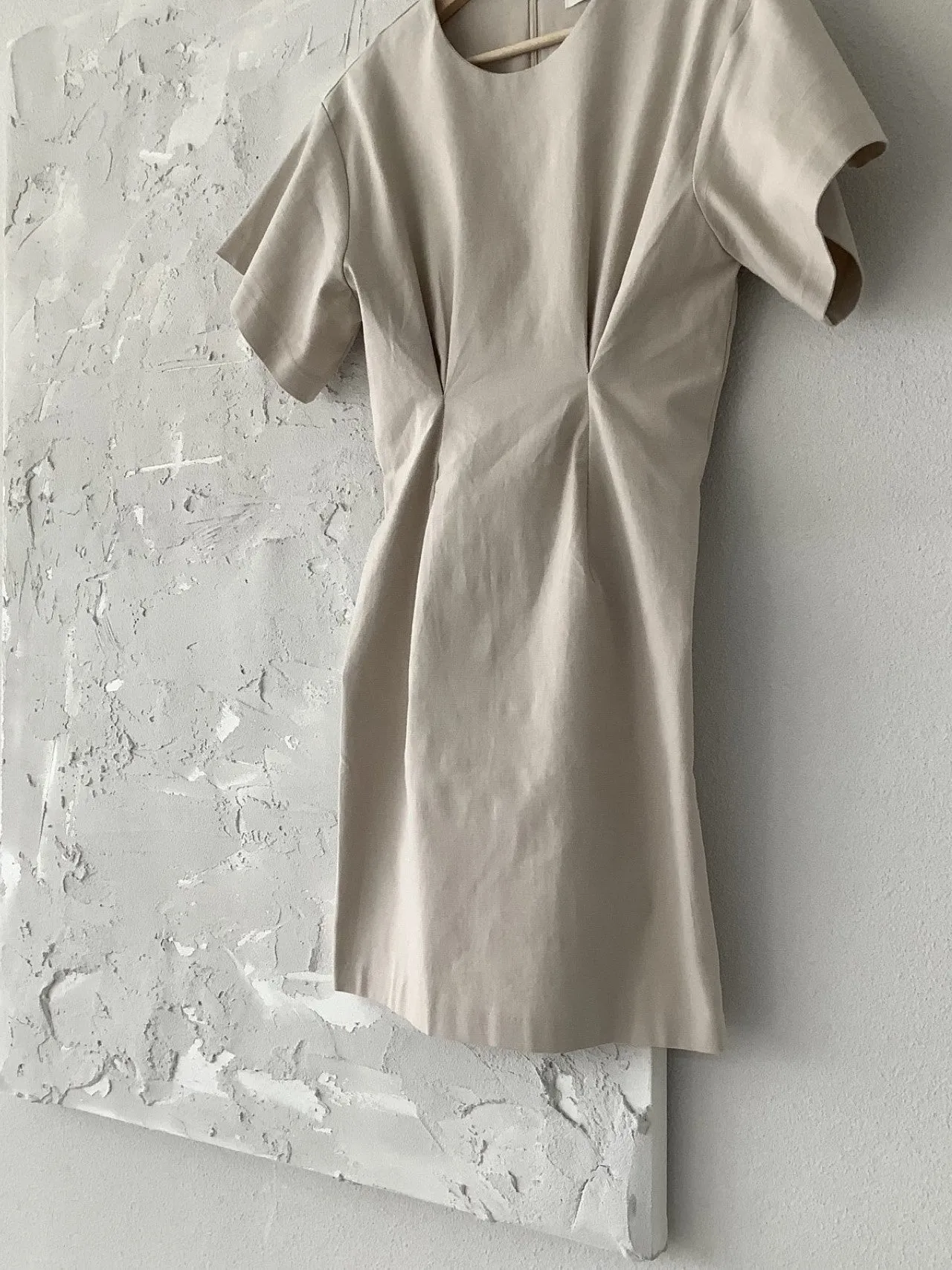 PIN TUCK SHIFT DRESS