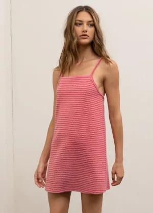 Pink Stripe Mini Dress