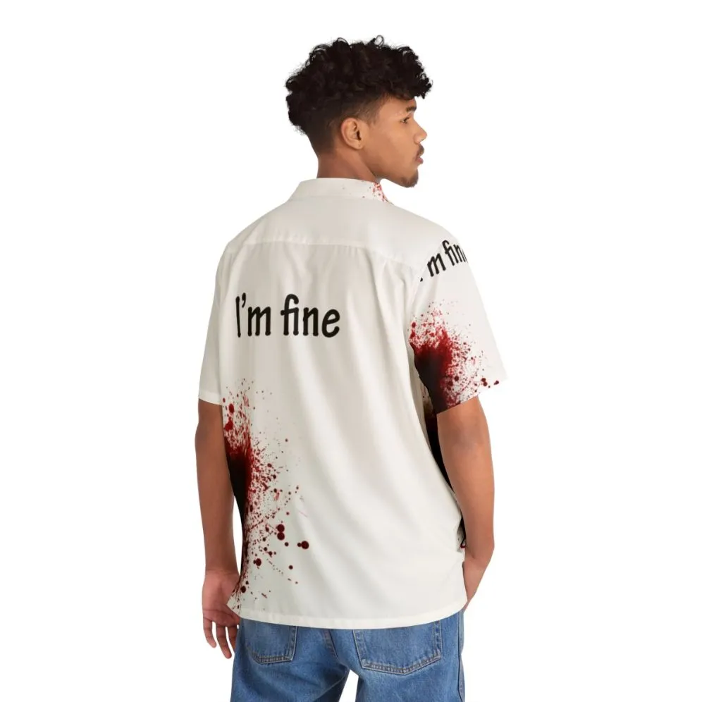 "I Am Fine" Vibrant Hawaiian Shirt for Summer