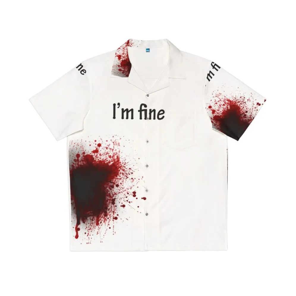 "I Am Fine" Vibrant Hawaiian Shirt for Summer