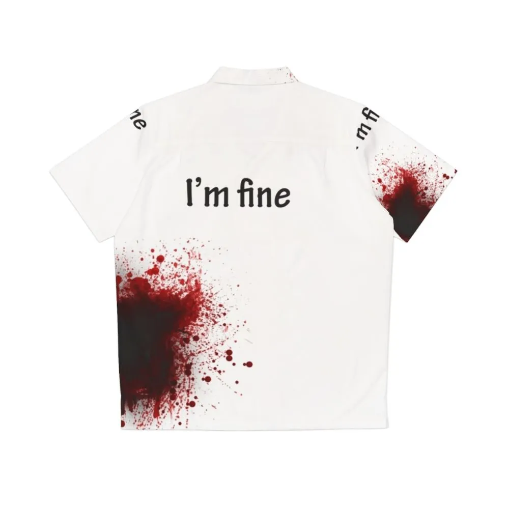 "I Am Fine" Vibrant Hawaiian Shirt for Summer