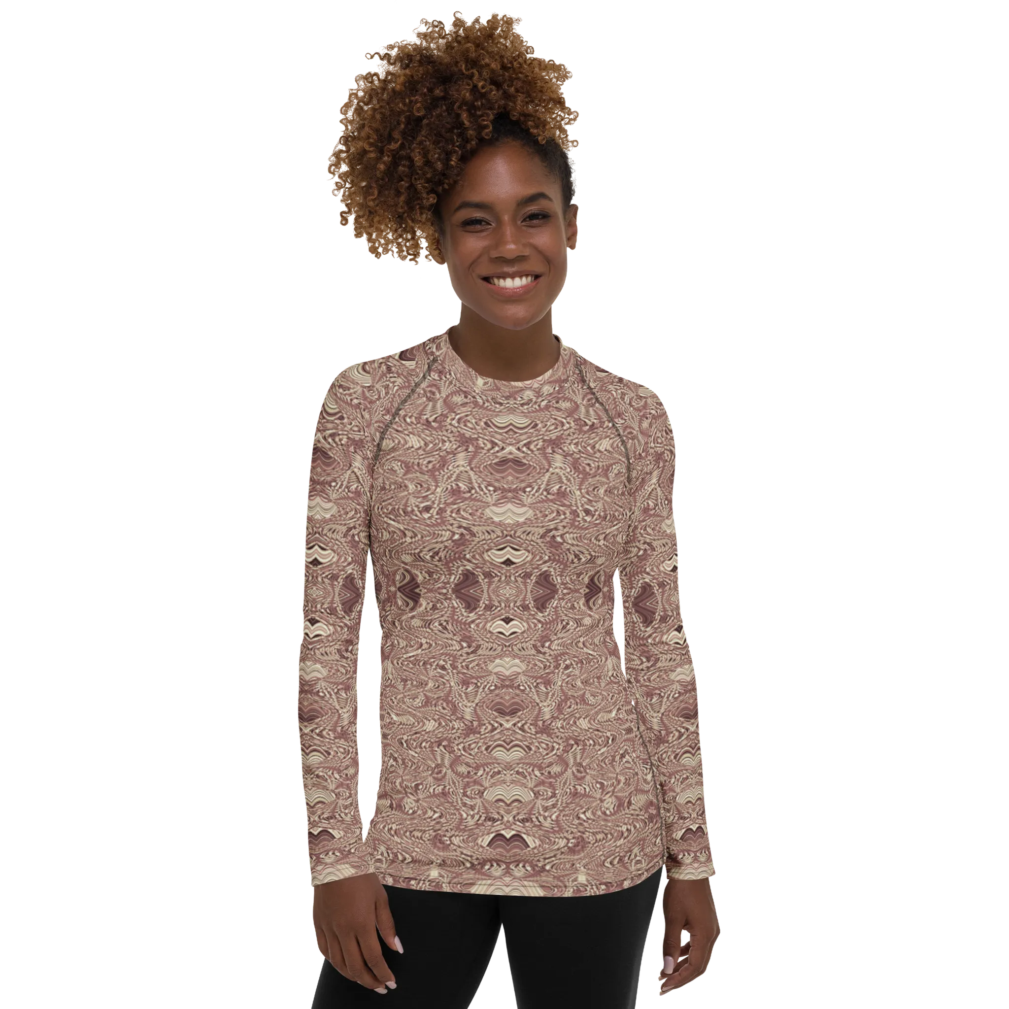 Recursia Alchemical Vision I Women's Rash Guard In Pink