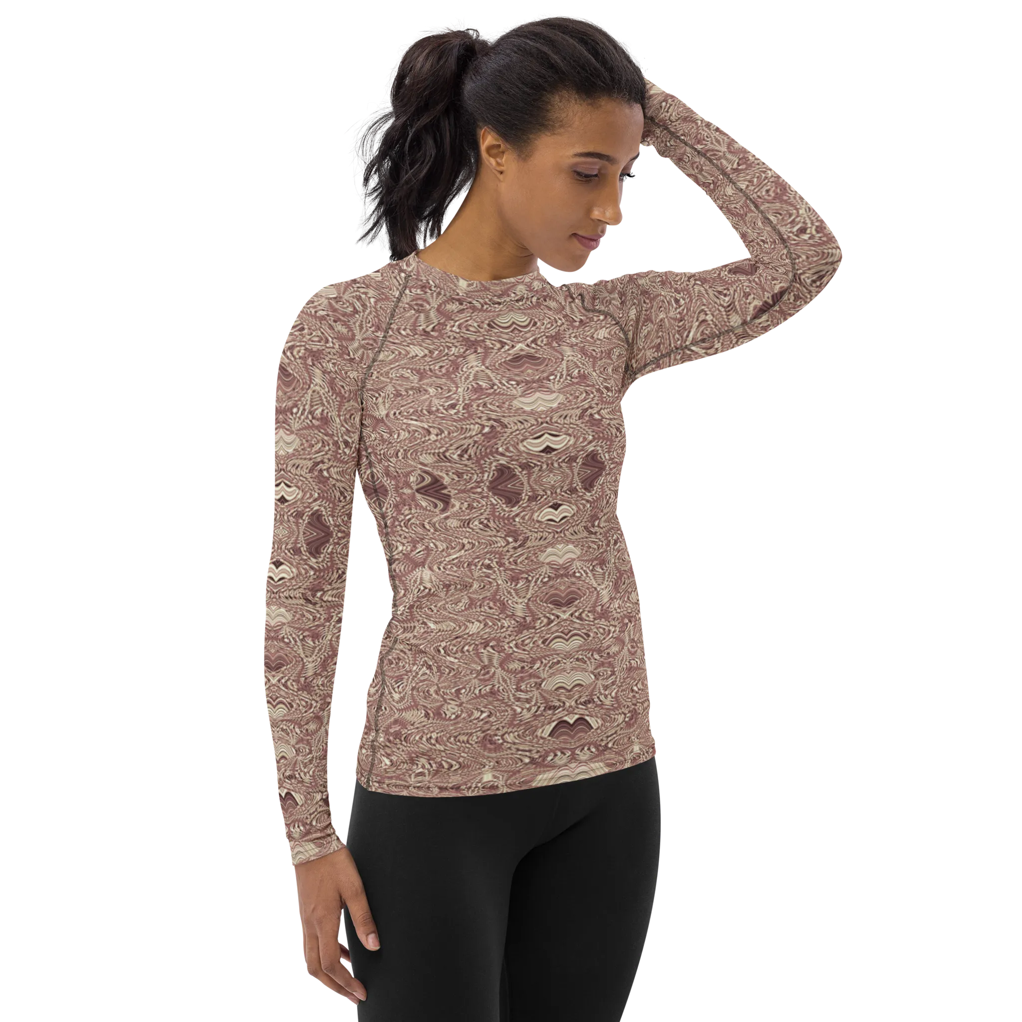 Recursia Alchemical Vision I Women's Rash Guard In Pink