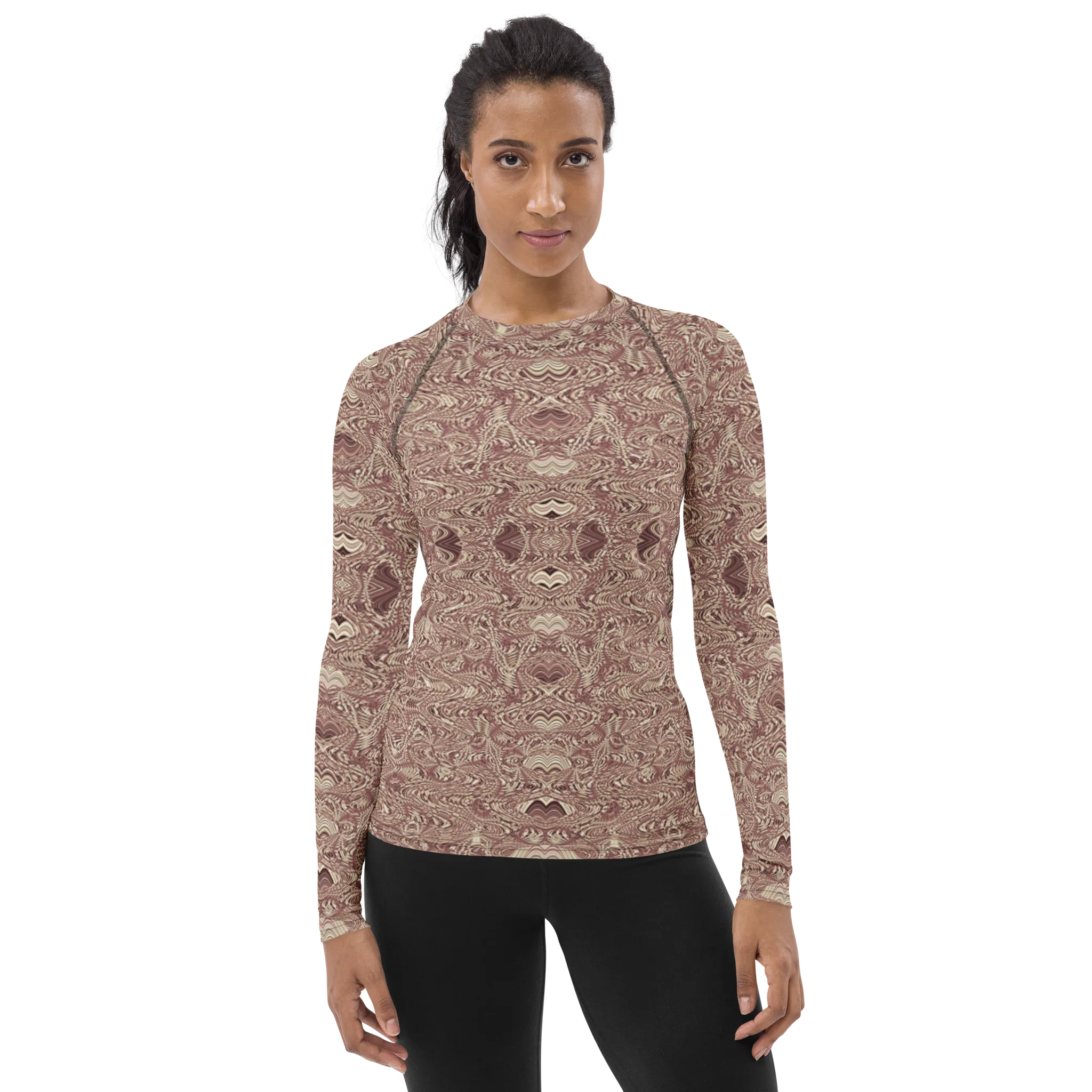 Recursia Alchemical Vision I Women's Rash Guard In Pink